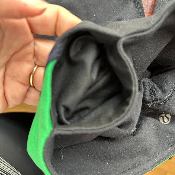 LULULEMON Cropped Leggings Tights Black with Color Blocking - 2 - Picture 8 of 10